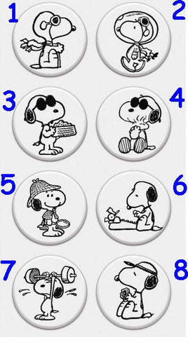 Peanuts Clear Vinyl Stamp On Thick Acrylic Block - Snoopy Personas - snoopn4pnuts.com