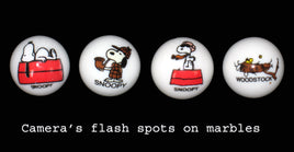 Peanuts Classic White Glass Marble - snoopn4pnuts.com