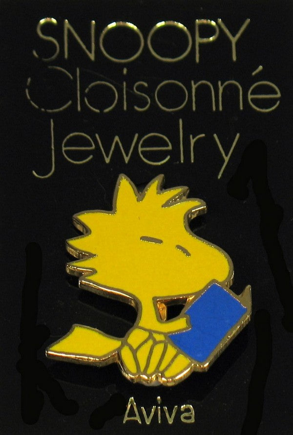 Woodstock Reading Book Cloisonne Pin