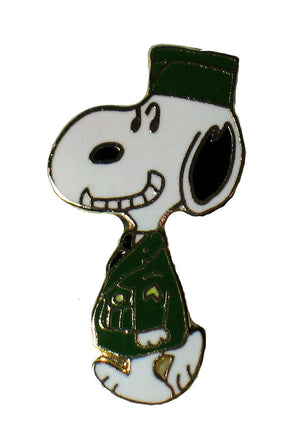 Snoopy Army General Cloisonne Tie Tack / Pin - snoopn4pnuts.com