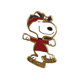 Snoopy Ice Skater Cloisonne Pin - ON SALE! - snoopn4pnuts.com