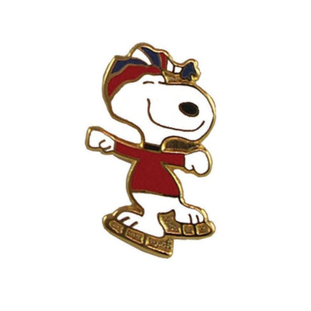 Snoopy Ice Skater Cloisonne Pin - ON SALE! - snoopn4pnuts.com