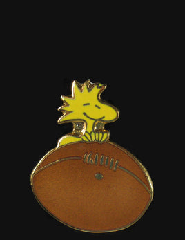 Woodstock On Football Cloisonne Pin - snoopn4pnuts.com