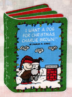 Peanuts Gang Cloth Book Pattern / Panels: I Want A Dog For Christmas (Sewing And Padding Materials N