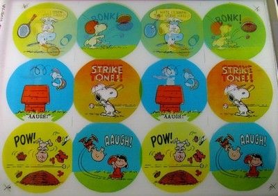 Peanuts Gang Vintage Lenticular Vari-Vue Display Board - Sports