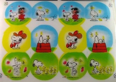 Peanuts Gang Vintage Lenticular Vari-Vue Display Board - Snoopy And Lucy