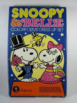 Snoopy And Belle Colorforms Set (Used/Missing Pieces/Box Worn)