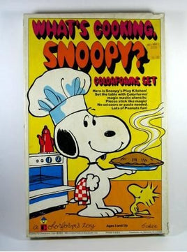 "What's Cooking Snoopy?" Colorforms Set (Used/Missing 2 Pieces/Box Discolored)