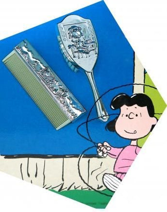 Lucy Silver Plated Comb And Brush Set For Children