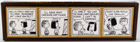 Peanuts Comic 4-Panel Rubber Stamp Set - RARE!