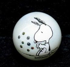 Snoopy & Chocolate Chip Cookies Iridescent Name Marble