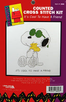 Snoopy Joe Cool Cross Stitch Kit - It's Cool To Have A Friend