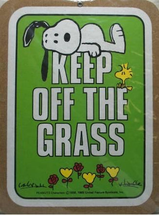 Keep Off The Grass Cork Board - Light Green - Price Reduced!