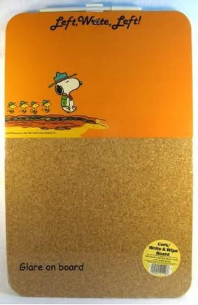 Snoopy Combination Write-On / Cork Board - Left, Write - Price Reduced!