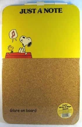 Snoopy Combination Write-On / Cork Board - "Just A Note" - Price Reduced!