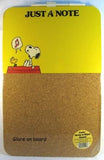Snoopy Combination Write-On / Cork Board - "Just A Note" - PRICE REDUCED!