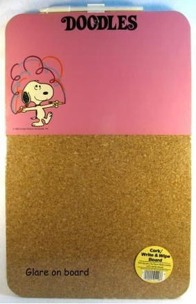Snoopy Combination Write-On / Cork Board - "Doodles" - Price Reduced!