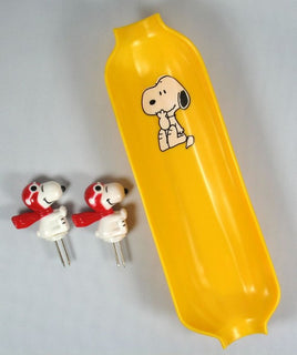 Flying Ace Corn-On-The-Cob Dish And Holders