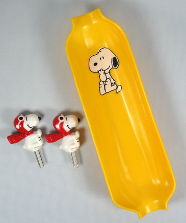 Flying Ace Corn-On-The-Cob Dish And Holders