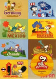 Snoopy Countries Magnet Set