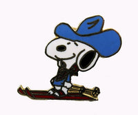 Snoopy Cowboy Skier Cloisonne Pin