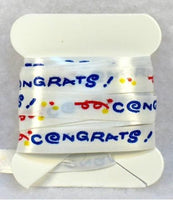 Congratulations Ribbon - (3 Yards)