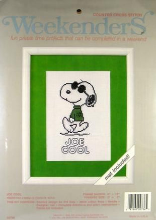 Snoopy Joe Cool Counted Cross Stitch Kit