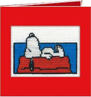 Snoopy Cross Stitch Card Kit - It's A Hard Life