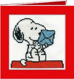 Snoopy Cross Stitch Card Kit - Thinking of You