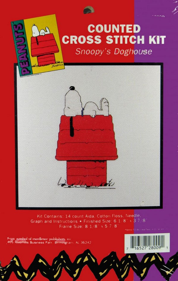 Snoopy Cross Stitch Kit  - Snoopy's Doghouse