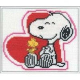 Snoopy Cross Stitch Kit - Snoopy and Heart