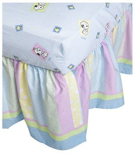 Lambs & Ivy Snoopy And Family Crib Skirt / Dust Ruffle