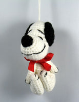 Snoopy Crocheted Christmas Ornament