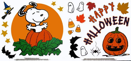 Snoopy Halloween Reusable Window Clings - 2 Full Sheets! - snoopn4pnuts.com