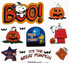 Peanuts Gang Halloween Reusable Window Clings
