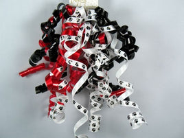 Paw Prints Curly Bow