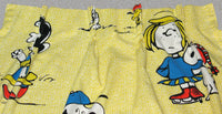 Peanuts Gang Vintage Pleated - Style Curtain Set (Long Panels) - snoopn4pnuts.com