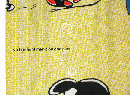 Peanuts Gang Vintage Pleated - Style Curtain Set (Long Panels) - snoopn4pnuts.com