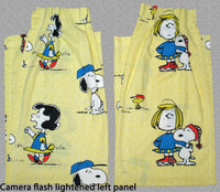 Peanuts Gang Vintage Pleated - Style Curtain Set (Long Panels) - snoopn4pnuts.com