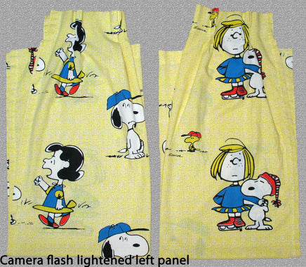 Peanuts Gang Vintage Rod - Style Curtain Set (Long Panels) - snoopn4pnuts.com