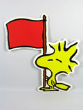 Woodstock Wall Decor Cut-Out - Red Flag