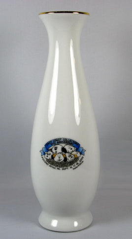 East Coast Collectors 10Th Anniversary Vase With Gold-Plated Rim (Daisy Hill Puppies) - On Sale!