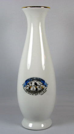 East Coast Collectors 10Th Anniversary Vase With Gold-Plated Rim (Daisy Hill Puppies) - On Sale!