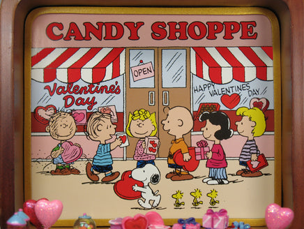 Danbury Mint Peanuts Music Box - Happy Valentine's Day, Peanuts Gang - snoopn4pnuts.com