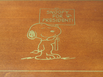 Danbury Mint Peanuts Music Box - Snoopy For President - snoopn4pnuts.com