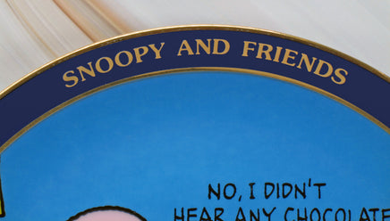 Danbury Mint Limited - Edition Porcelain Plate With Gold Plating - snoopn4pnuts.com