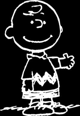 Charlie Brown Waves Die - Cut Vinyl Decal - White - snoopn4pnuts.com