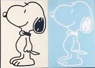 Snoopy Wearing Collar Mini Die - Cut Vinyl Decal - snoopn4pnuts.com