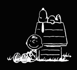 Charlie Brown and Snoopy Die - Cut Vinyl Decal - White - snoopn4pnuts.com