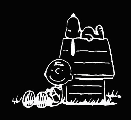 Charlie Brown and Snoopy Die - Cut Vinyl Decal - White - snoopn4pnuts.com